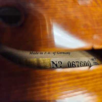 Vintage 1994 Franz Sandner Step-Up Violin, Made in Germany, with Case and Bow image 21