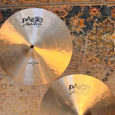 Paiste MASTERS DARK HIHATS 14” Amazing Shape! 768 1168 g Dark Complex Responsive! Don’t PAY $720! image 3