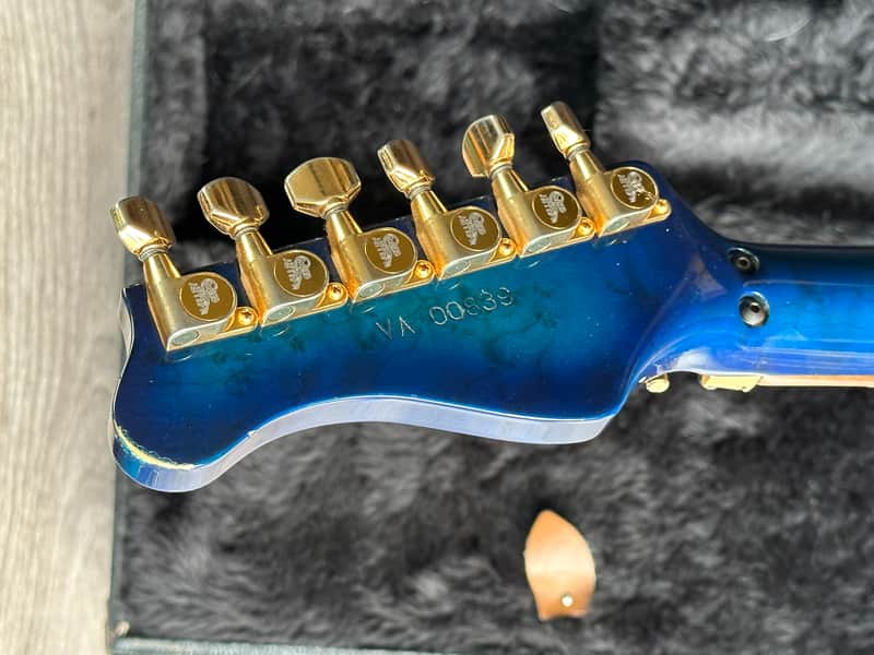 Valley Arts Custom Pro USA Trans Blue Early Serial# | Reverb