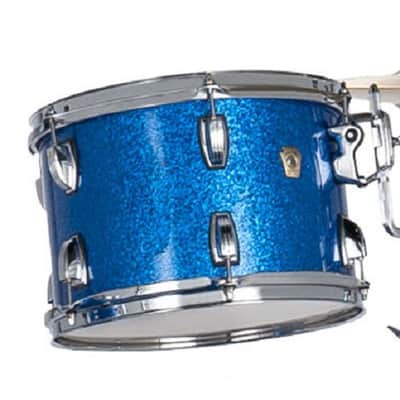 Ludwig *Pre-Order* Classic Maple 8x10" Blue Sparkle Rack Tom Tom Drum Atlas Mount | Made in the USA | Special Order | Authorized Dealer image 1
