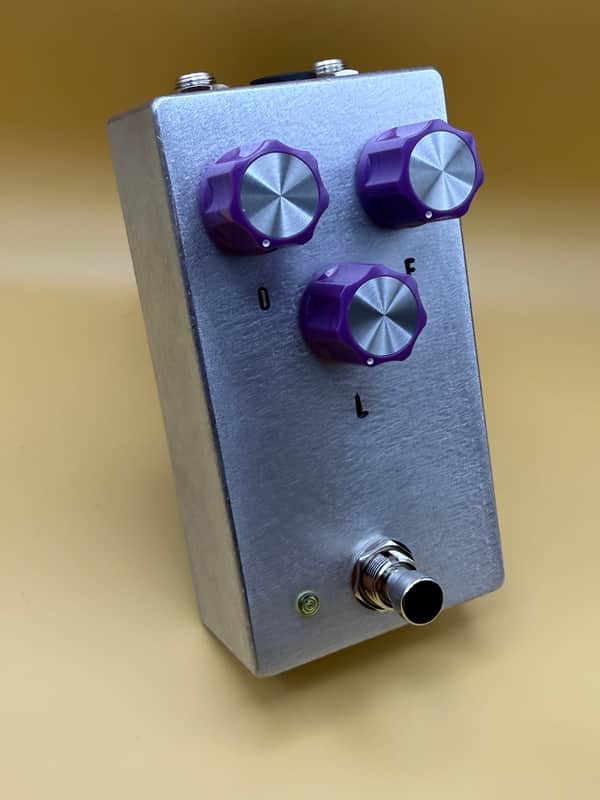 RCO Pedals Underworld Fuzz (Chthonic build) 2026 - Raw aluminum with violet knobs image 1