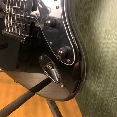 Squier Vintage Modified Baritone Jazzmaster with Rosewood Fretboard 2016 - 2017 - Transparent Black image 4