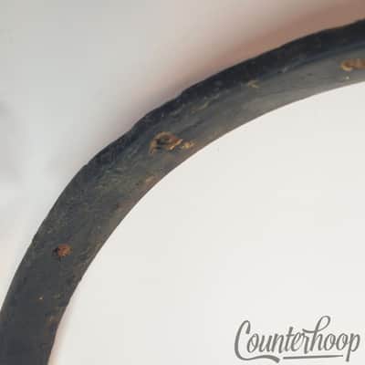 Duplex 14 5/8"16-Hole Maple Wood Hoops Snare Drum Set Vintage 10s Early American image 3
