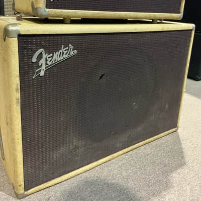 Fender 1963 Bandmaster band master Tube Amplifier Head with 1x15 115 Tone-Ring Speaker Cabinet - Local Pickup Only image 2
