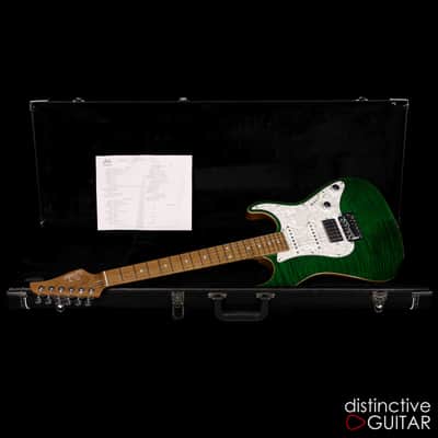 Suhr Standard Custom - Trans Green Flame Top image 13