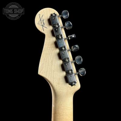 Used 2010 Fender Custom Shop 1960 Stratocaster NOS Black Matching Headstock w/case TSU24732 image 15