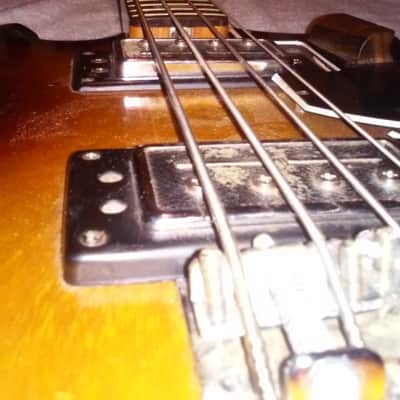 1970's Kay K-2B Bass Sunburst image 13