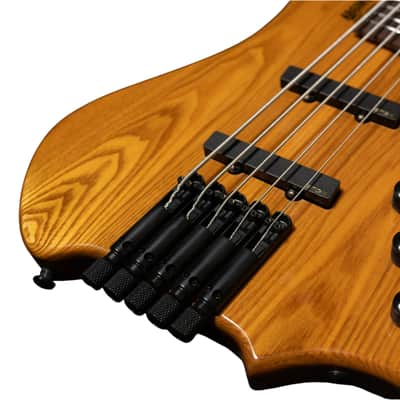 BootLegger Guitar Absinthe 30 inch scale 5 String Bass Headless 2026 - Honey Gloss image 5
