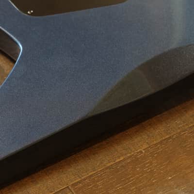 2018 ESP LTD STATIC-600V Wayne Static X Electric Guitar Flying V Gun Metal Blue + Gig Bag image 14