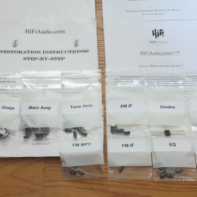 Sherwood S-7100 restoration kit filter capacitor repair rebuild fix image 2