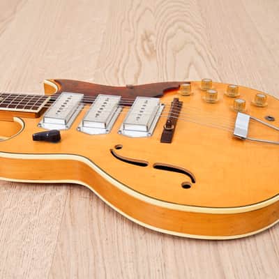 1960s Kay Pro P-3 Thinline Doublecut Vintage Guitar Barney Kessel Kleenex Box w/ Case, Swingmaster image 10