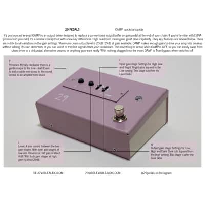 29 Pedals | OAMP | The Output Driver | Output Buffer / Boost | The Ultimate "TONE SUCK" Cure image 3