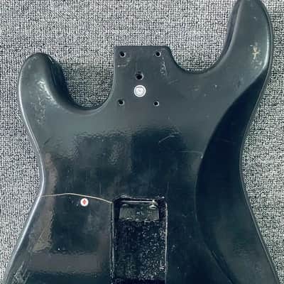 Black HSS Basswood Guitar Strat Style Body image 6