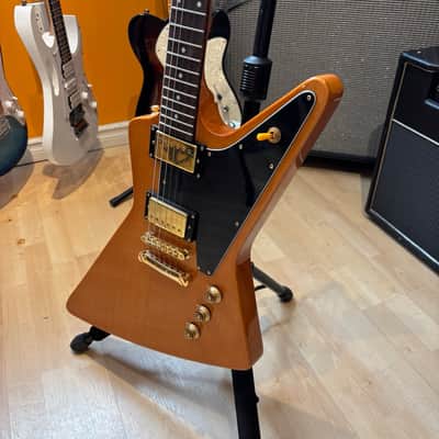 Epiphone - 58 Reissue Korina Explorer (Natural - Gold) w/ Gig Bag - 2022 - USED image 4