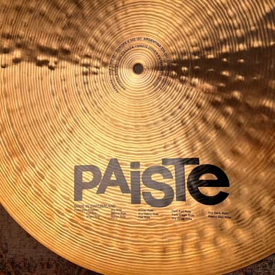 RARE EARLIER PAISTE Signature 20” FLAT RIDE 2474 g Clean Smooth Glassy Controlled Definition! Discontinued image 6