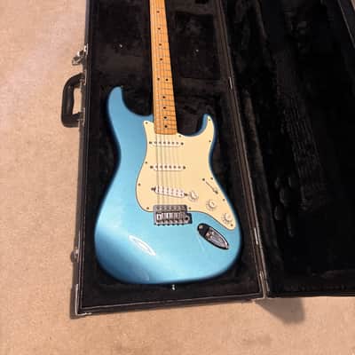 2014 Fender Standard Stratocaster in Lake Placid Blue with upgrades - see description image 5