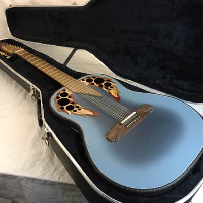 1987 Ovation Adamas 1688-8 12 string Acoustic Electric Blueburst Guitar Signed by Bill Kaman + Case image 23