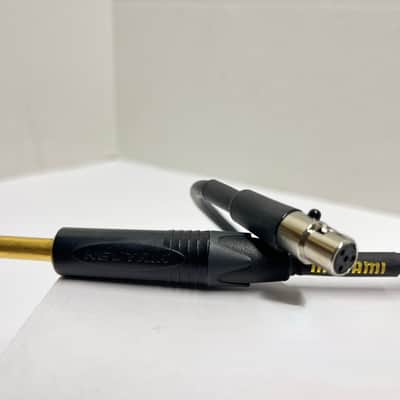 Mogami Gold BPSH TS Belt Pack Bodypack Guitar Instrument Transmitter Cable Straight 1/4" TS NEUTRIK Male Plug to Mini TA4F-Female 4-Pin Straight Connector for Shure Line 6 G50 G55 G90 Relay AKG Lock T1 UT1 SC1 BLX1 PG1 PGX1 GLXD1 QLXD1 SLX1 ULX1 Wireless image 4