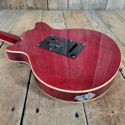 Harley Benton BM-75 DLX Brian May Red Special Replica - Transparent Red image 14
