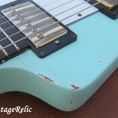 aged RELIC 2018 Gibson Explorer KERRY GREEN Historic Conversion DiMarzio PAFs  7.5# image 21