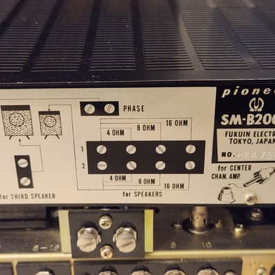 MINTY Pioneer SM-B200A Stereo Tube Receiver with Original Box/Packing INCREDIBLE FIND Tested image 9