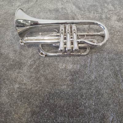 Besson Be1000 Silver Plate - Professional Cornet, Silver Plated - Good w/ Soft Case image 11