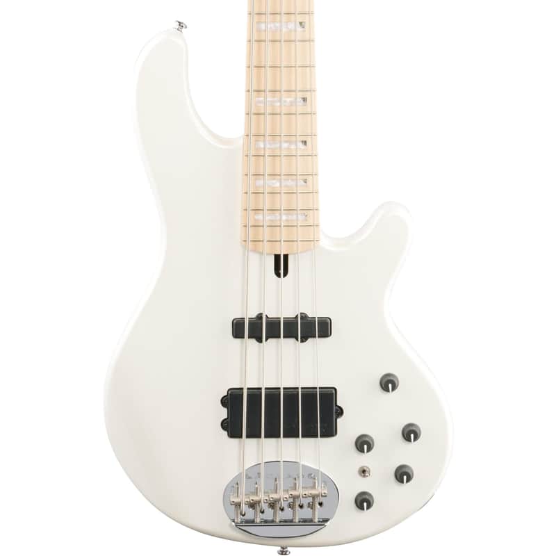 Lakland Skyline 55-02 Custom Maple Fretboard Bass Guitar, White Pearl, Open Box (Very Good) image 1
