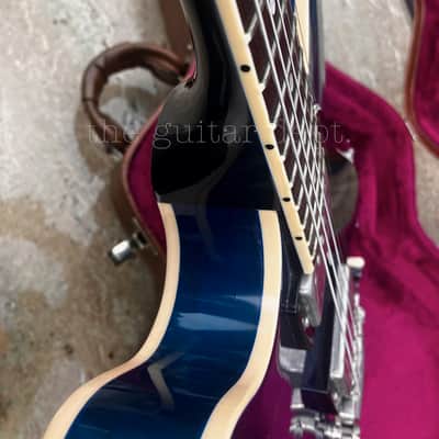 ♚Vintage♚RARE♚2002 Gibson ES-335 Dot Figured♚ BEALE STREET BLUE ♚AAA TIGER FLAME♚8.5LBS image 21