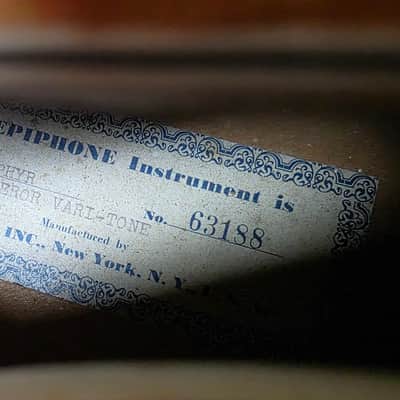 1951 Epiphone Zephyr Emperor Vari-Tone Regent Venetian Cutaway Flame Blonde New York Varitone American Vintage 50s 1950's USA Hollow Body Archtop Pre-Gibson Electric Guitar image 6