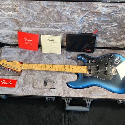 Fender American Professional II Stratocaster with Maple Fretboard Dark Night #US21031539 7lb 7.5oz image 1