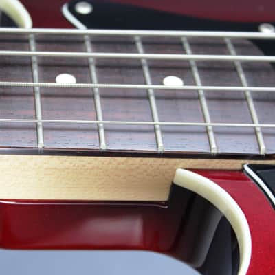 Fender Jazz Bass Aerodyne AJB-Deluxe LH 2008 - OCR Old Candy Apple Red - Left Hand JAPAN import image 10