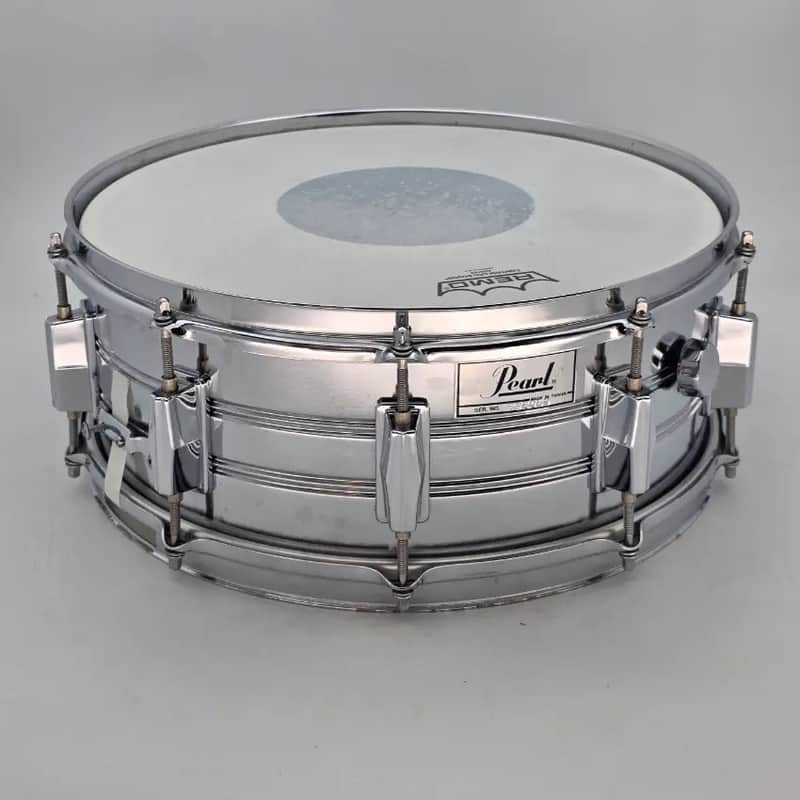 Used Pearl MIJ Steel Shell Snare Drum 14x5.5 - Good image 1