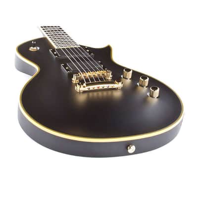 ESP LTD LEC1000VB Vintage Black Electric Guitar image 3