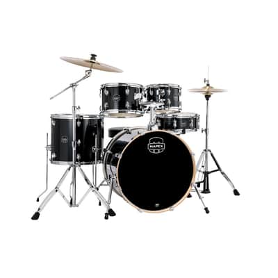 Mapex Venus 22-Inch Kick 5-Piece Drum Set - Black Galaxy Sparkle image 1