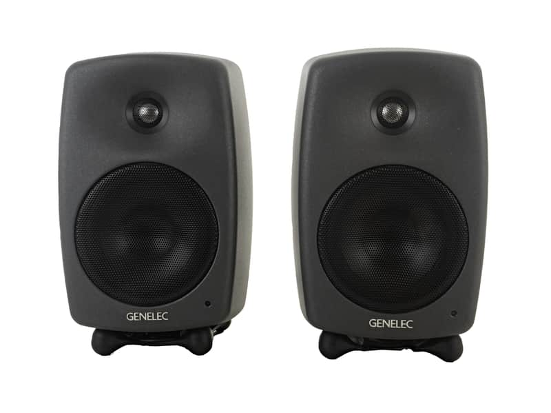 Genelec 8330APM 5" Studio Monitor Pair Dark Grey image 1