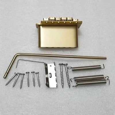 Whole Brass Tremolo Full Block 6-Point Style 52.5mm All Brass Vintage Strat Style Bridge-M1152 image 5