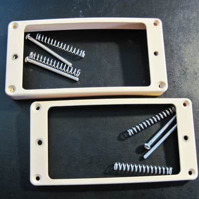 Tom Holmes PAF Humbucker Pickup Set ~ H450, H455 Double Cream Nickel Covers With Peter Green Mod image 16