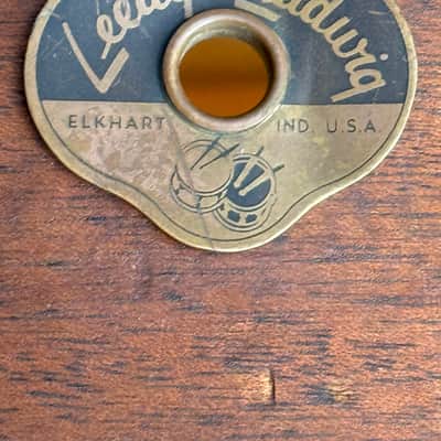 Leedy and Ludwig Concert / Symphony Bass Drum 1950-1954 - Mahogany and Maple Natural image 2