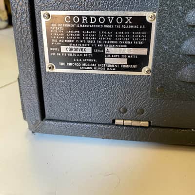 Cordovox Amplifier – Made in USA – Impeccable Condition image 6