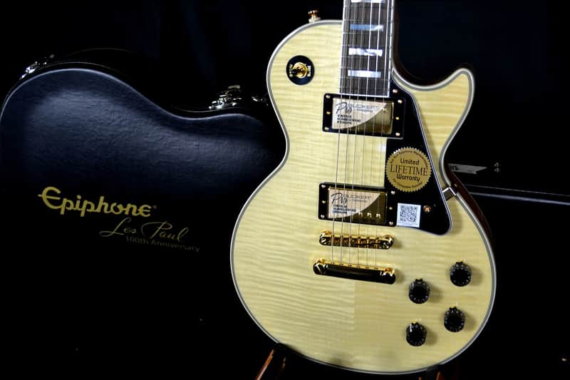 Epiphone Les Paul Custom 100th Anniversary, ProBucker Pickups w/ Coil Splitting, Hard Case image 1