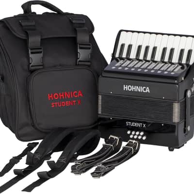 Hohnica Student X Piano Accordion +GigBag & Straps | Kid Child Size | STUX | Authorized Dealer image 1