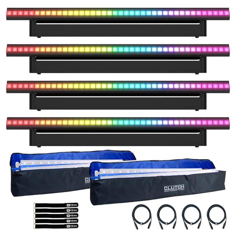 Chauvet DJ COLORband Spectra ILS RGB+WW Quad-Color LED Moving Strip Light 4 Pack image 1