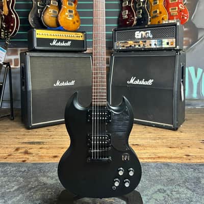Epiphone G400 Gothic Satin Black 2006 Electric Guitar image 1