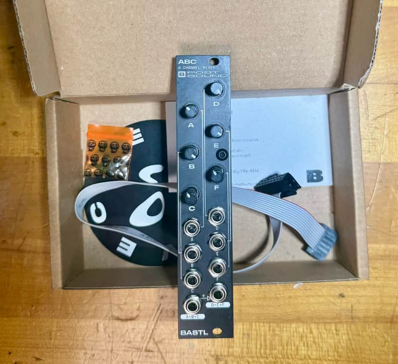 Bastl Instruments ABC Simple Six Channel Signal Mixer - BLACK image 1