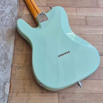 Fender American Ultra Luxe Telecaster 2022 - Transparent Surf Green image 17
