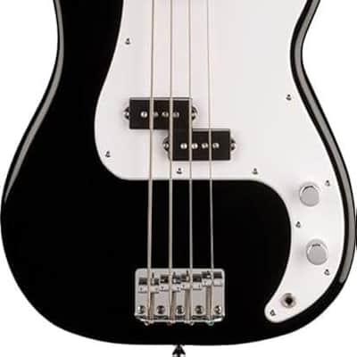 Fender Squier Sonic Precision Bass Guitar, Beginner Guitar, Includes 30 Days of Free Lessons, Laurel Fingerboard and Step Up Pickups, Chrome Hardware, and Polyurethane Finish, Black image 4