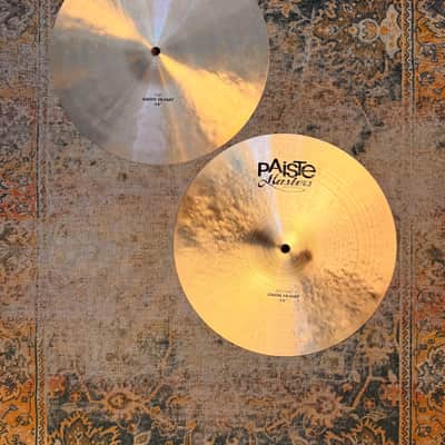 Paiste MASTERS DARK HIHATS 14” Amazing Shape! 768 1168 g Dark Complex Responsive! Don’t PAY $720! image 1