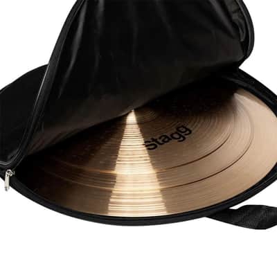 Stagg B8 Bronze Cymbal Set - 14" Hi-Hat, 16" Crash, 20" Ride & Bag - EXK-SET image 8