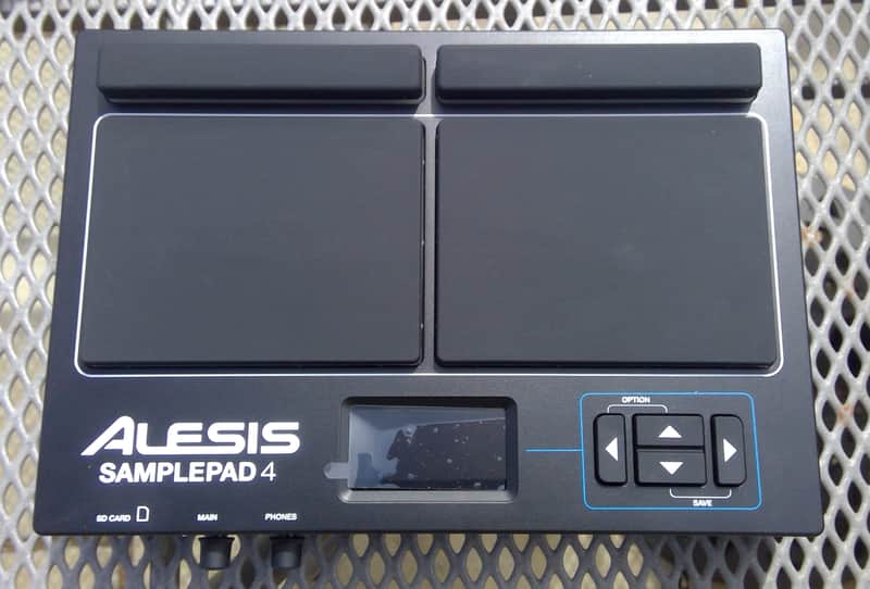 Alesis SamplePad 4 Compact 4-Pad Percussion and Sample-Triggering Instrument 2010s - Black image 1