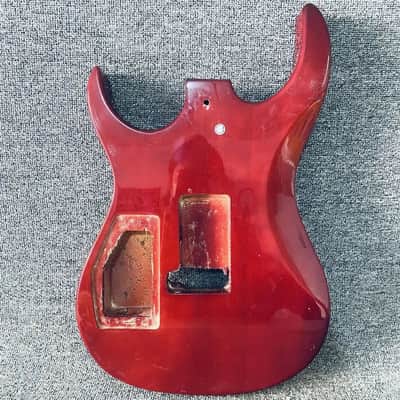Red Basswood HH Guitar Body image 4